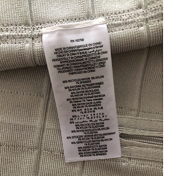 The Metallic Isla Strapless Body-Con Bandage Minidress Herve Leger - Picture 10 of 12